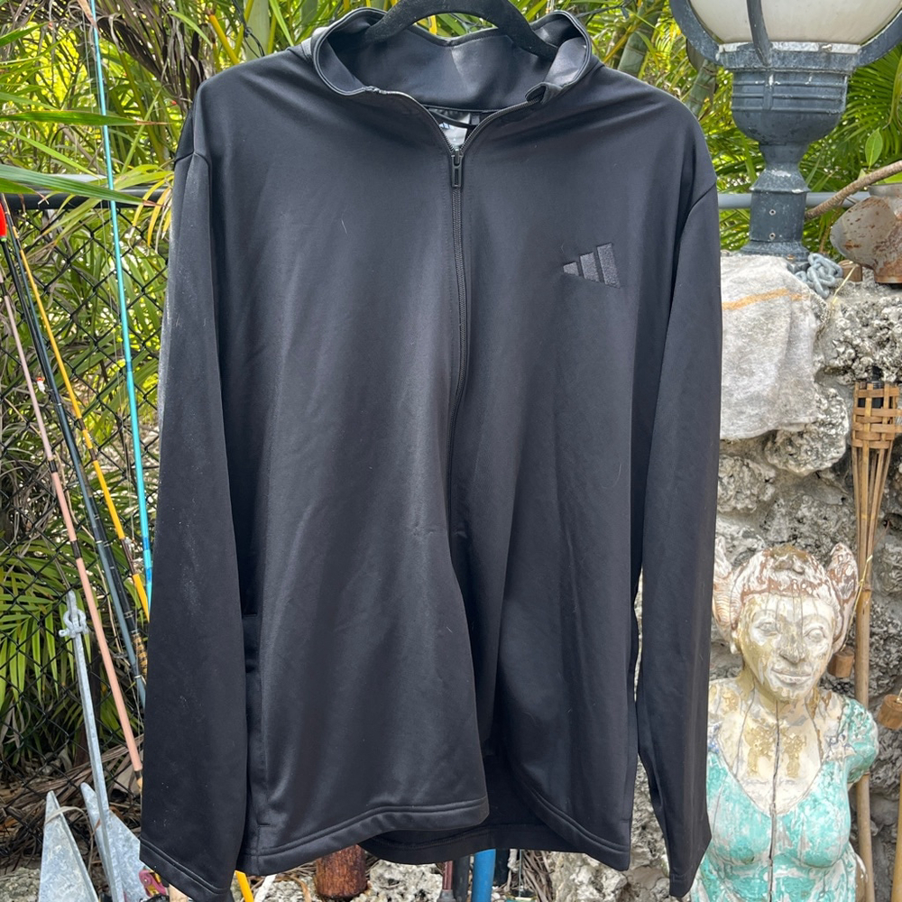 Men's Adidas Black Full Zip Track Jacket XL